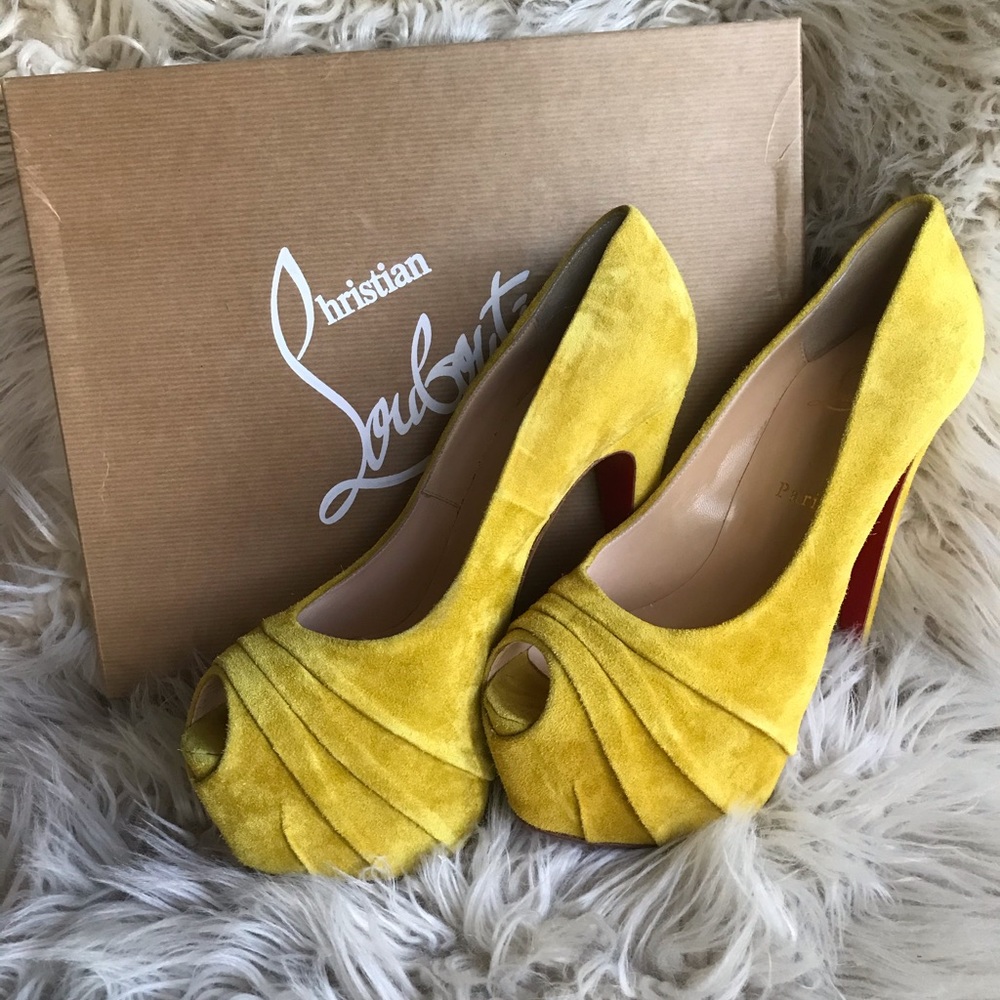Yellow Christian louboutin